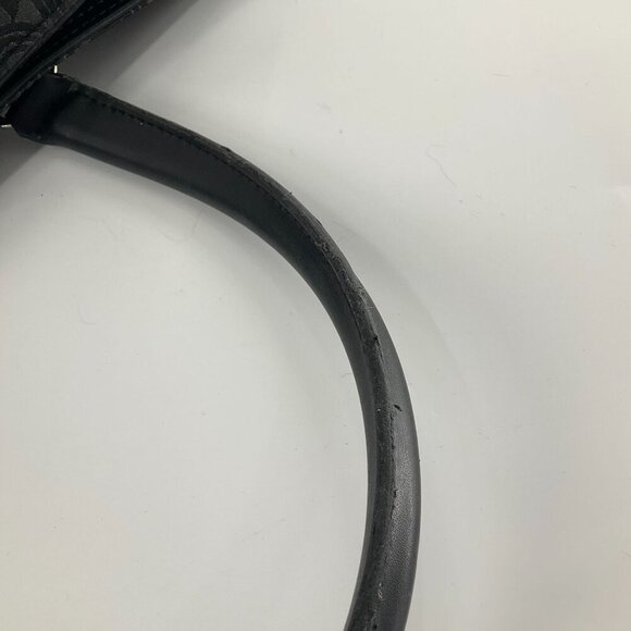 Diane von Furstenberg Womens Jacquard Heart Print Shoulder Tote travel Bag Black - Picture 11 of 14